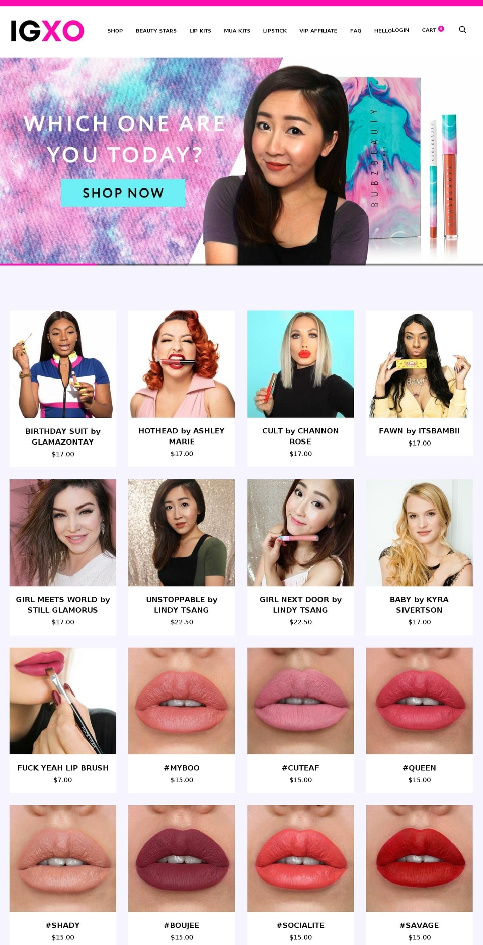 igxobeauty.com — Shopify storefront screenshot