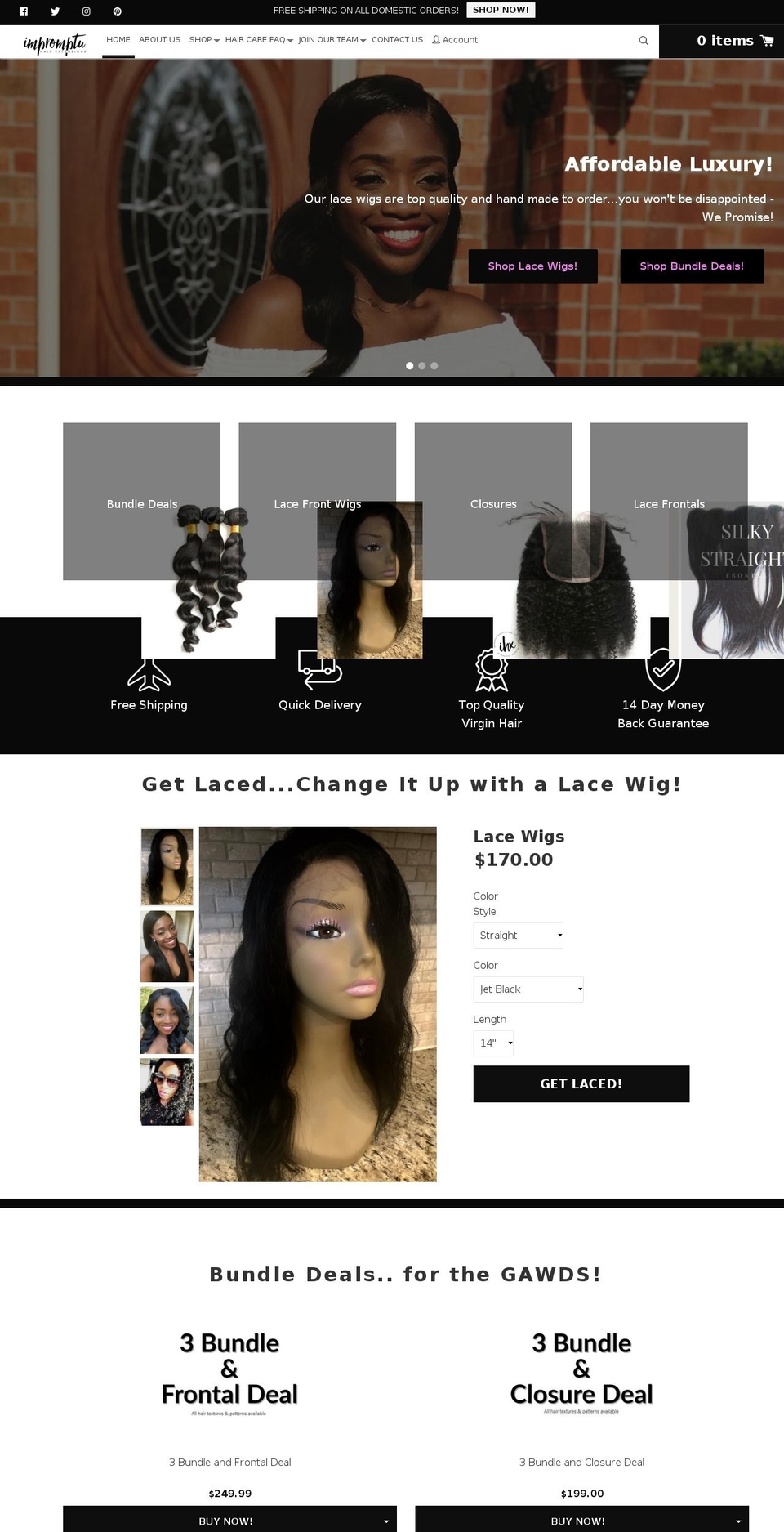 konversion-theme Shopify theme site example ihairnow.com