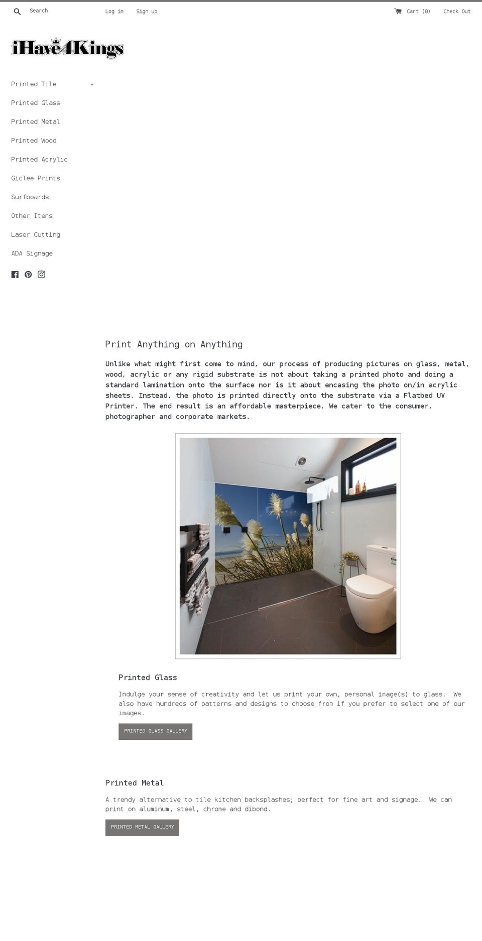 ihave4kings.com shopify website screenshot