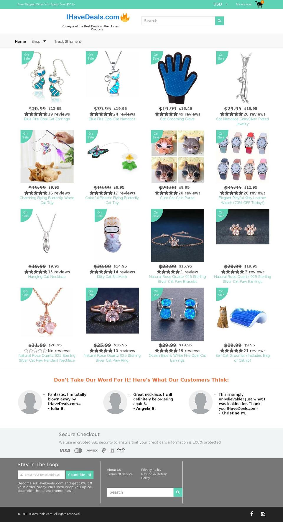 ihavedeals.com — Shopify storefront screenshot