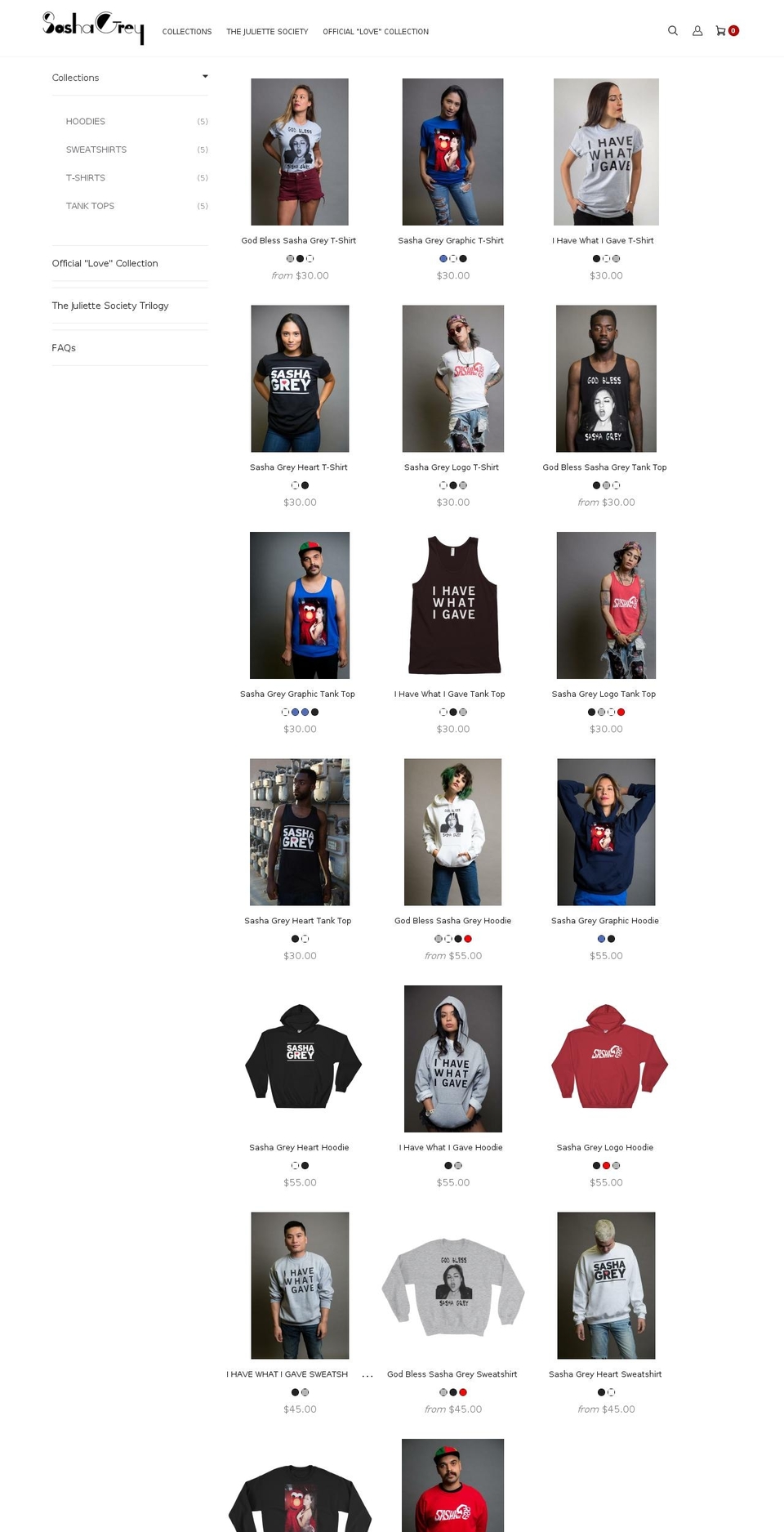 ihavewhatigave.com — Shopify storefront screenshot