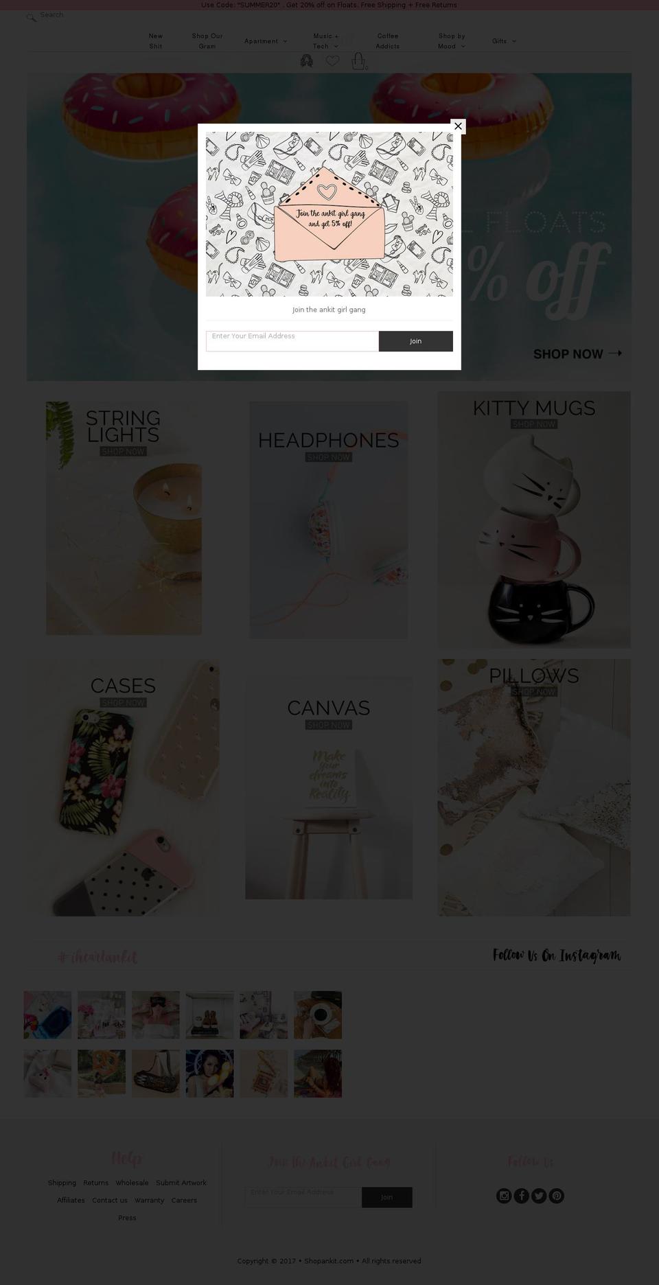 iheartankit.com shopify website screenshot
