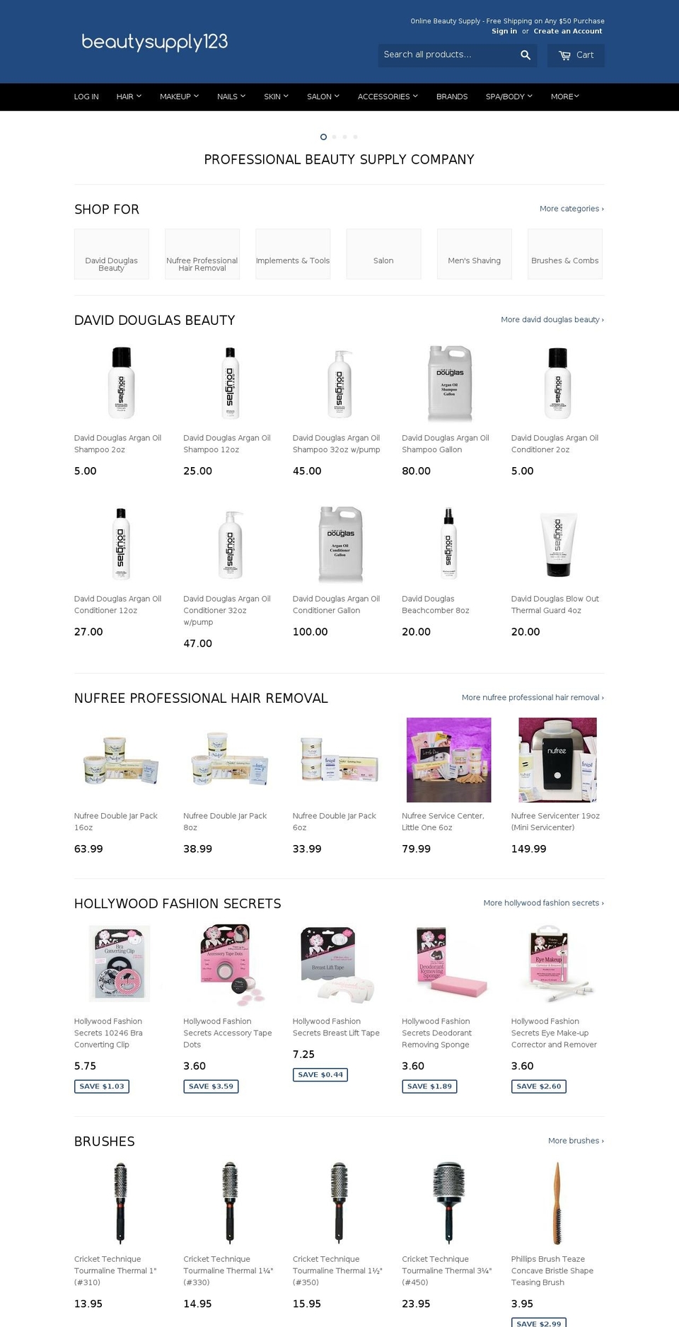 iheartbeautyproducts.com shopify website screenshot