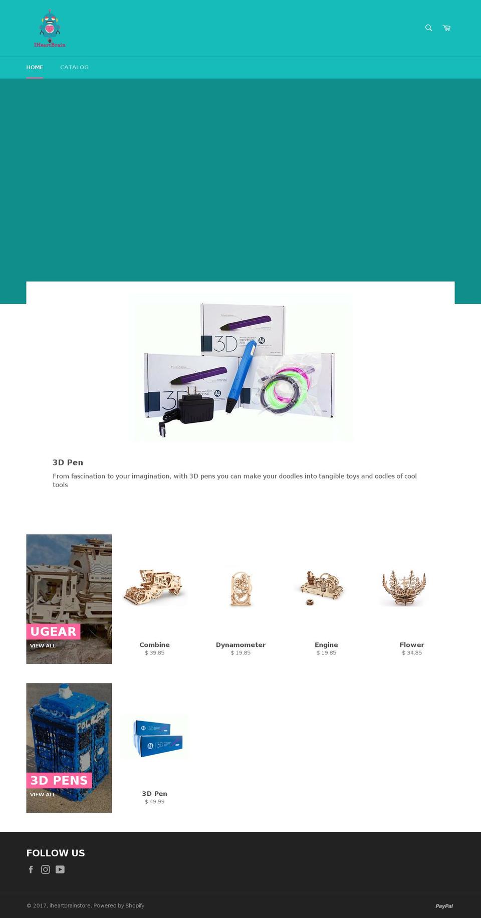iheartbrainstore.com shopify website screenshot