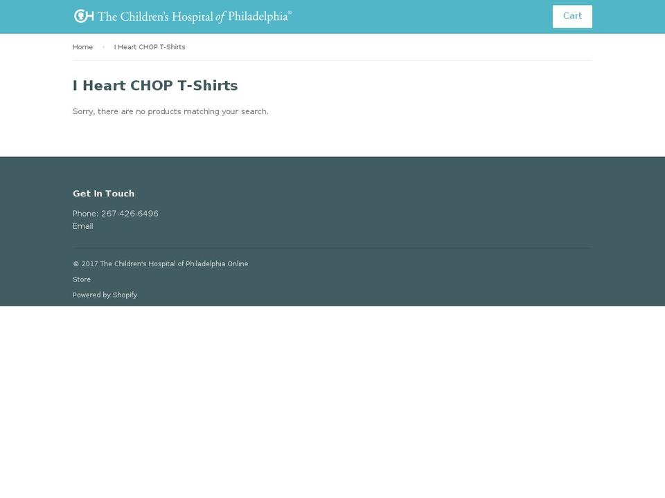 iheartchop.org shopify website screenshot