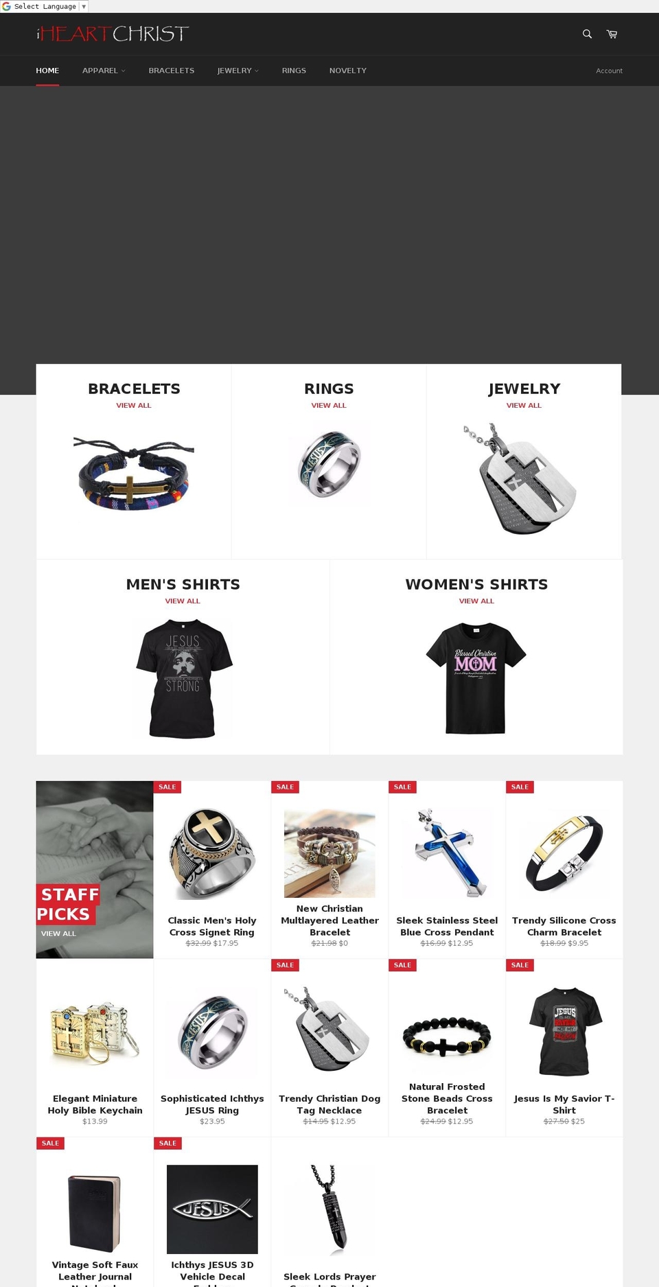 iheartchrist.com — Shopify storefront screenshot