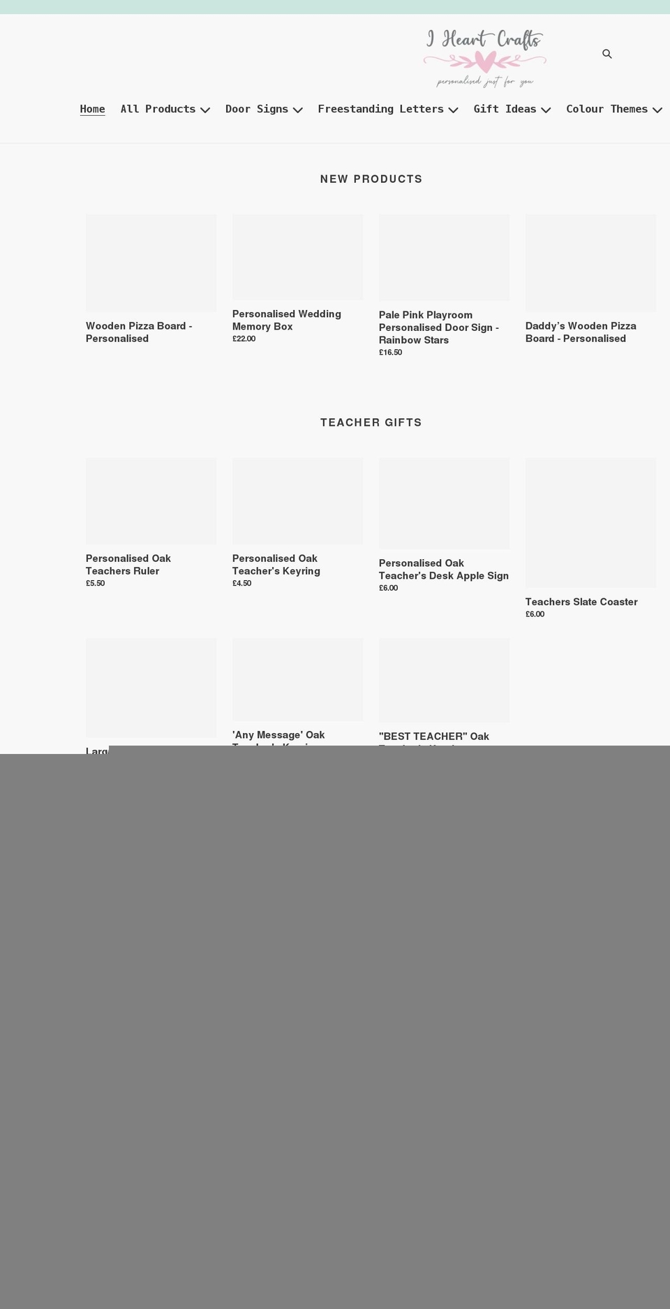 iheartcrafts.co.uk shopify website screenshot