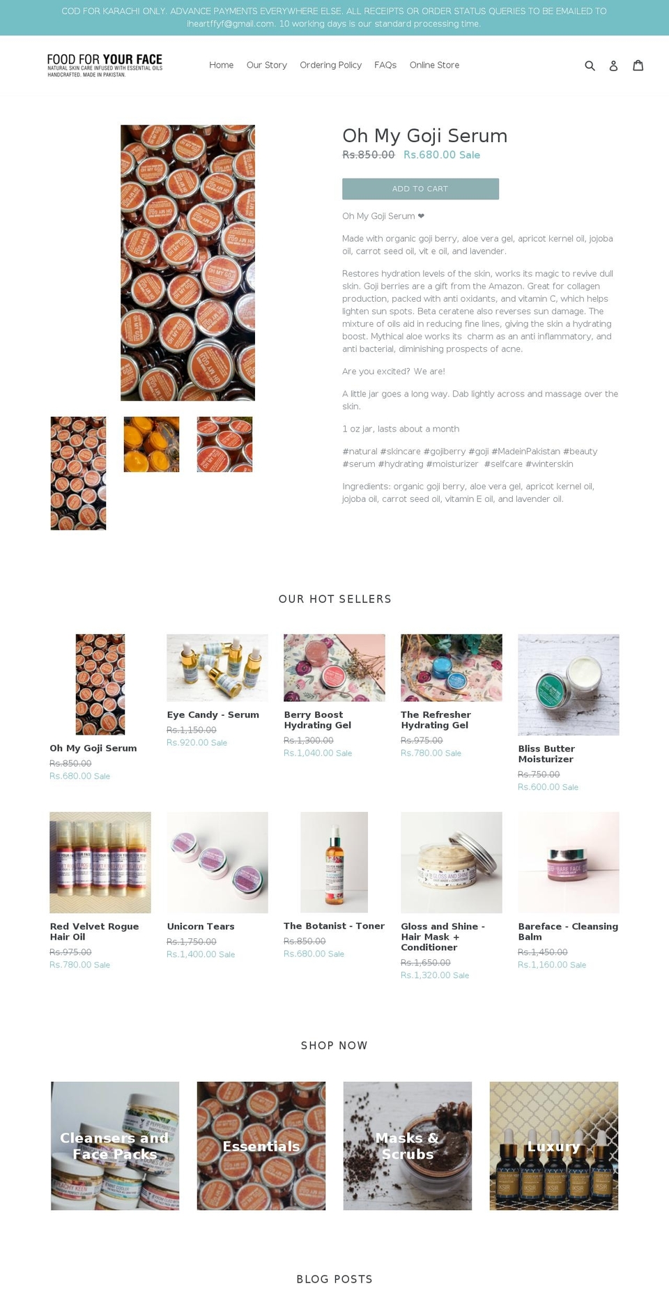 iheartffyf.com — Shopify storefront screenshot