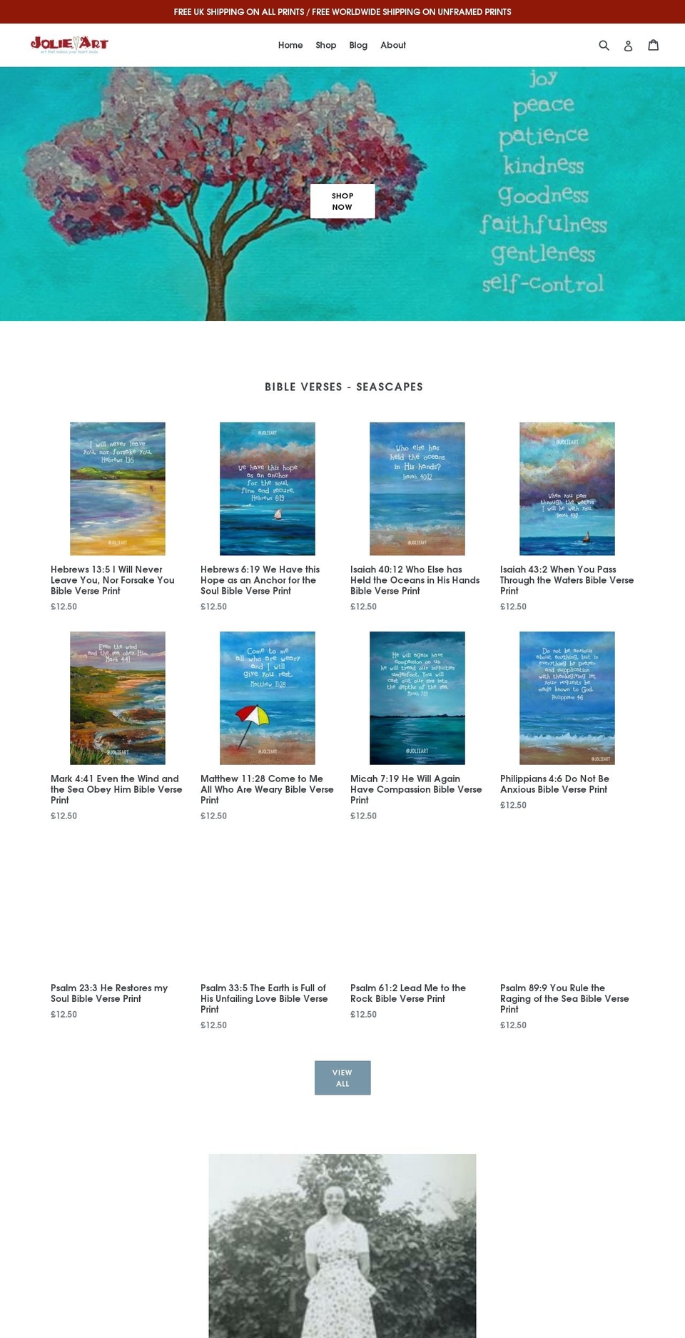 iheartjolieart.com — Shopify storefront screenshot