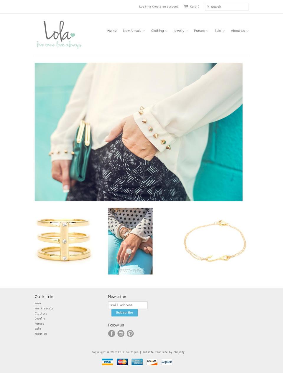 iheartlola.com shopify website screenshot