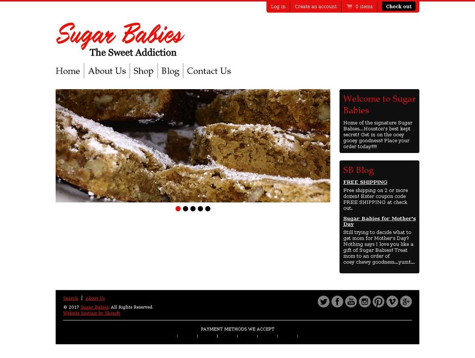 iheartsugarbabies.com shopify website screenshot