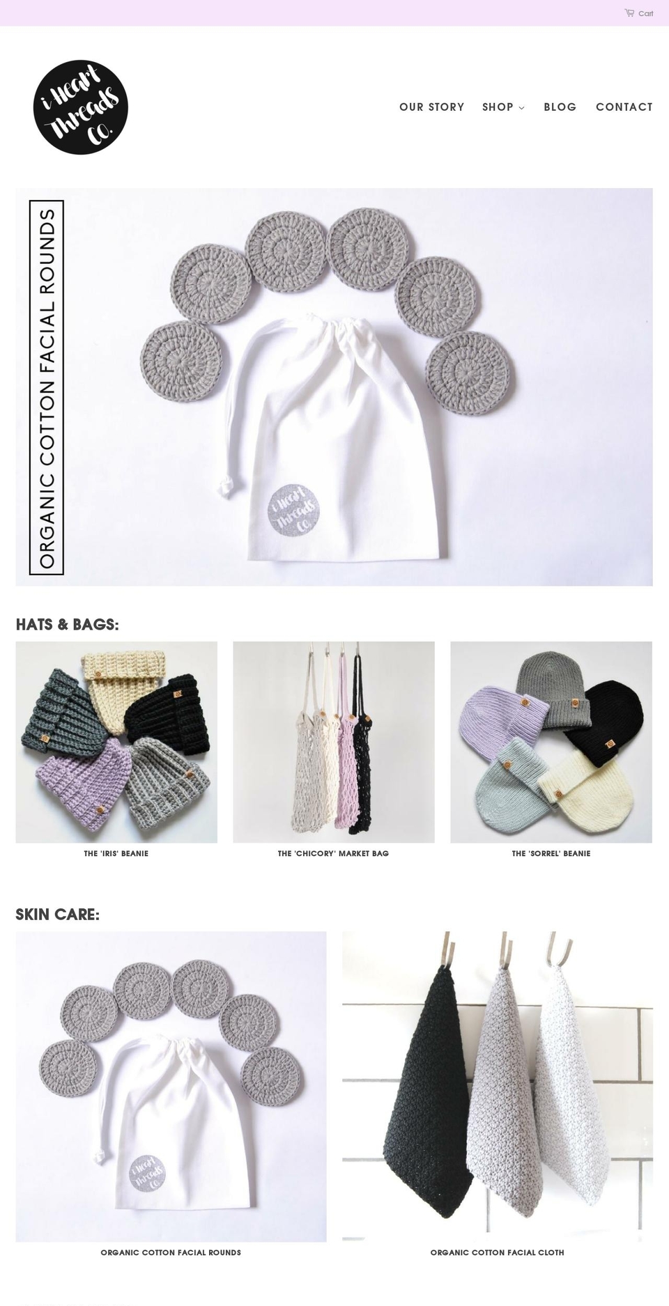 iheartthreadsco.com — Shopify storefront screenshot