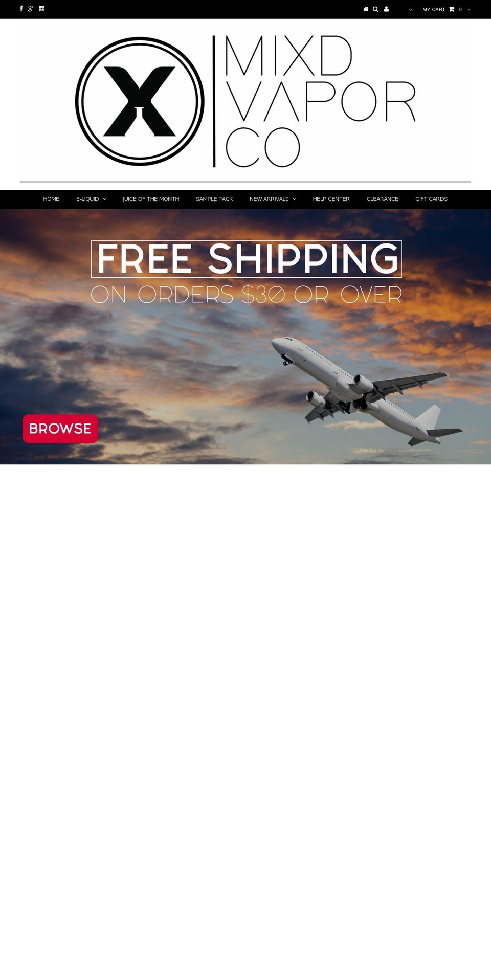 iheartvapor.com shopify website screenshot
