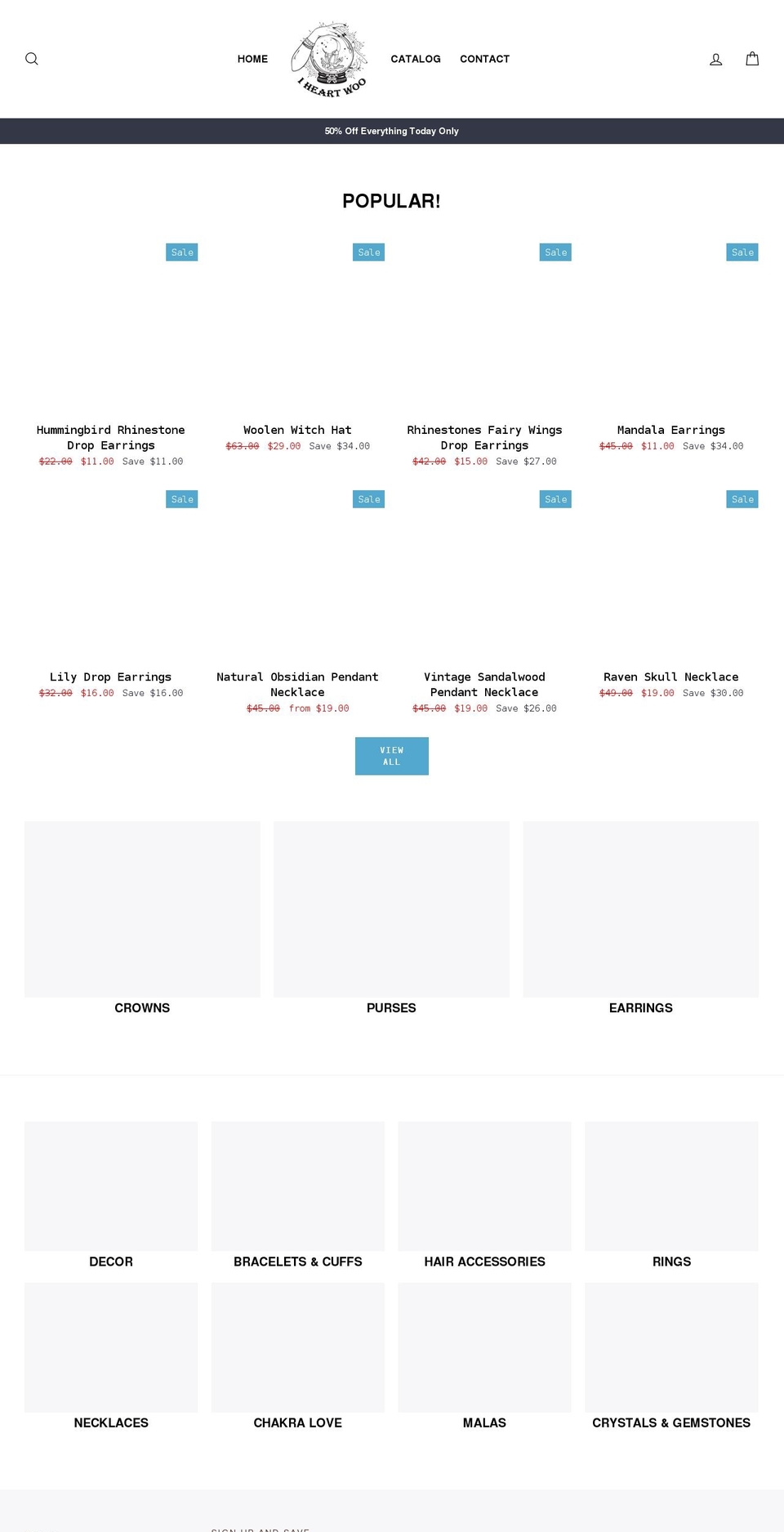 iheartwoo.net shopify website screenshot