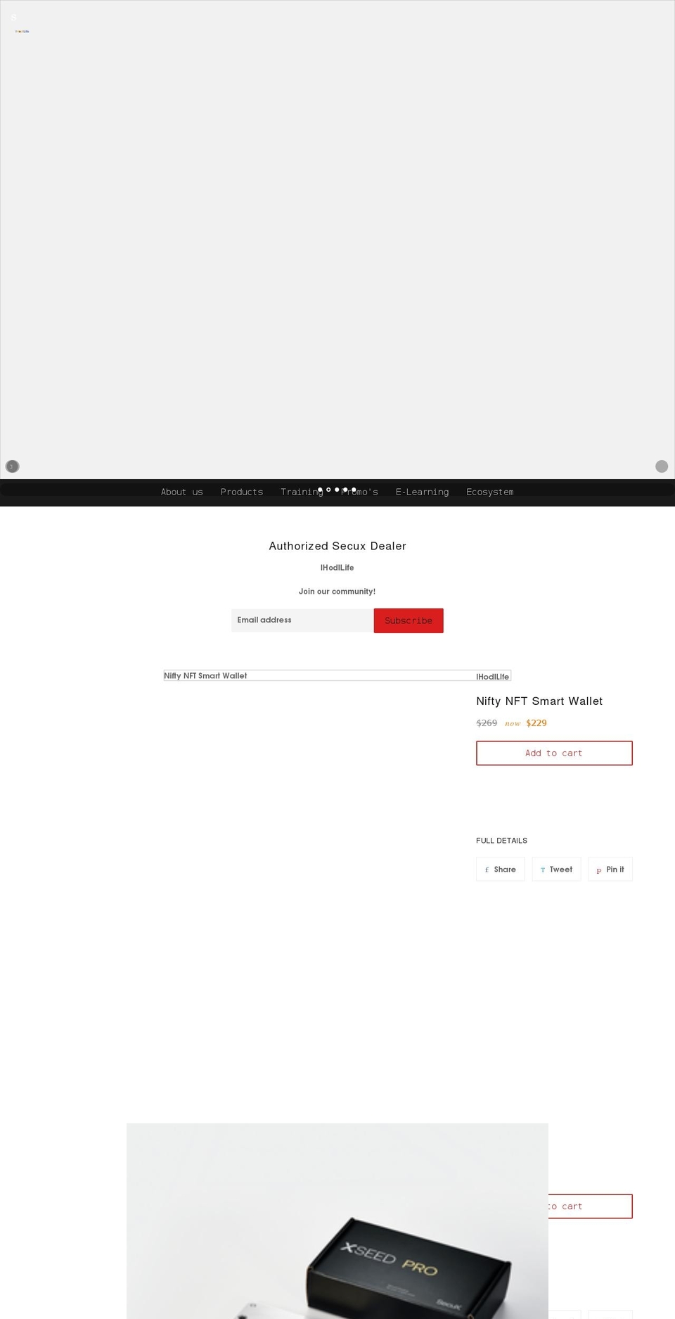 ihodllife.com shopify website screenshot