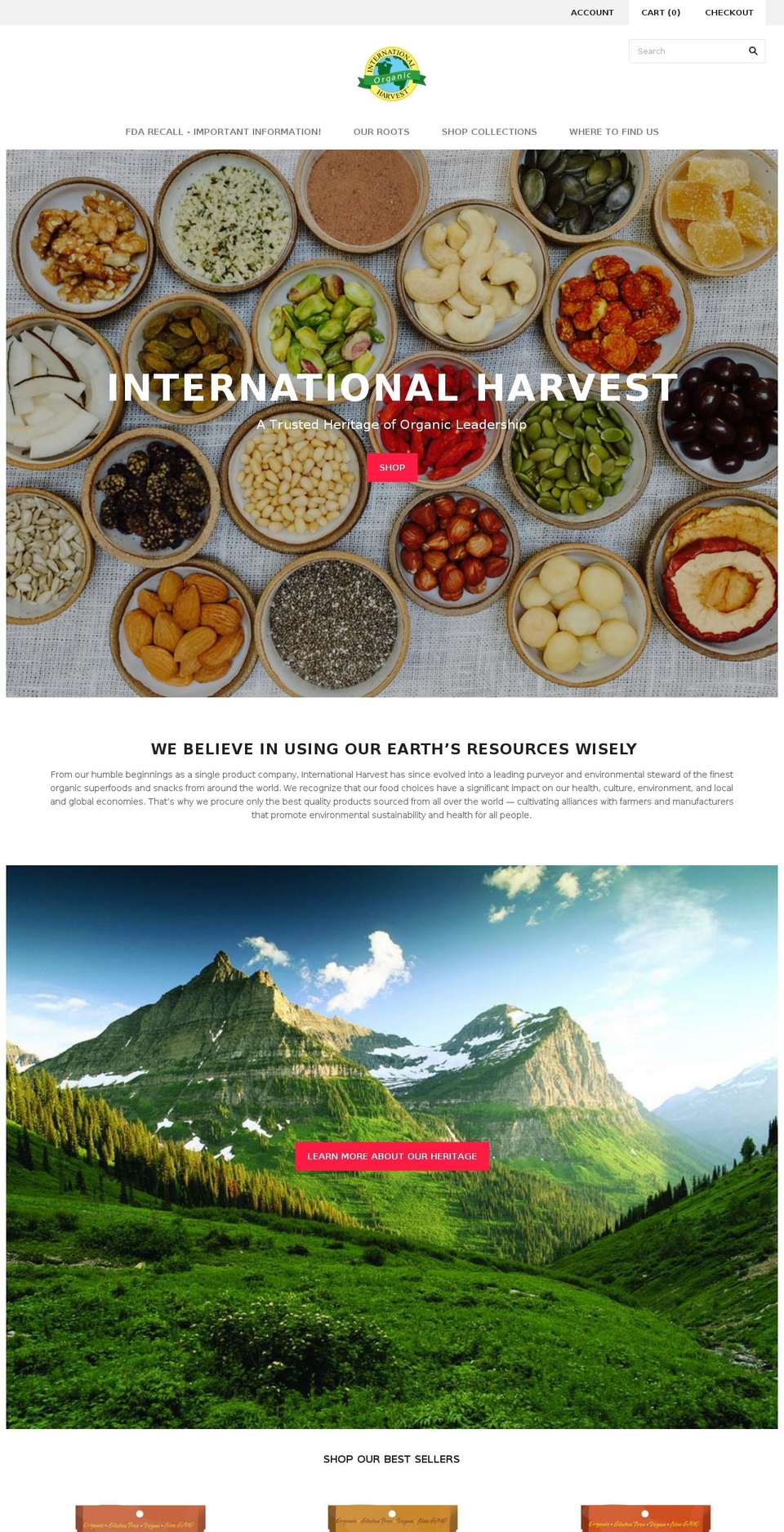 ihorganic.com shopify website screenshot
