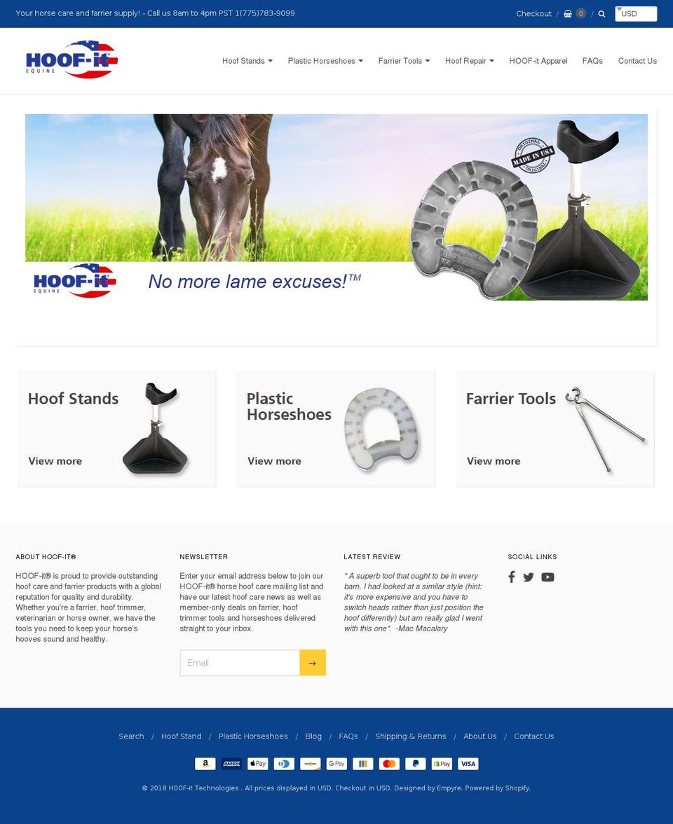 Hoof-it Shopify theme site example ihorsebook.de