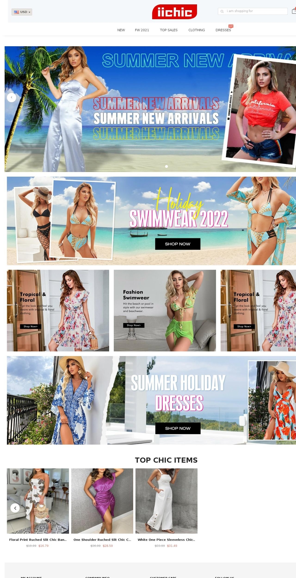 iichic.com — Shopify storefront screenshot