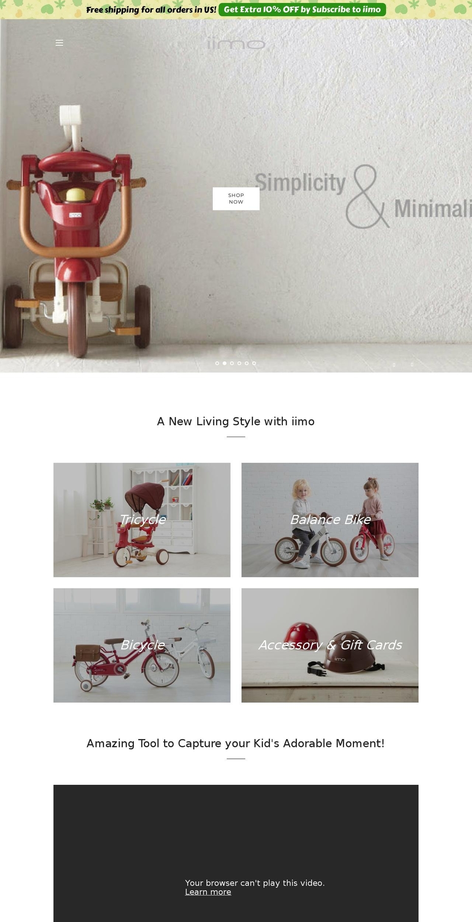 iimo-us.com shopify website screenshot