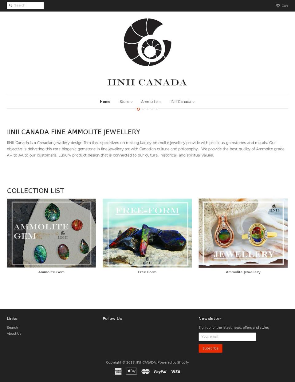 iiniicanada.com shopify website screenshot