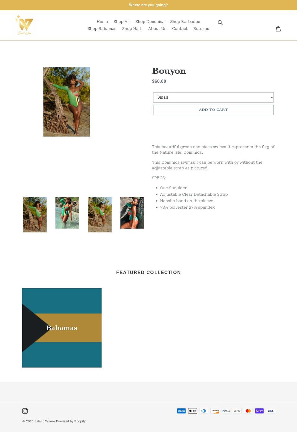iislandwhere.com shopify website screenshot