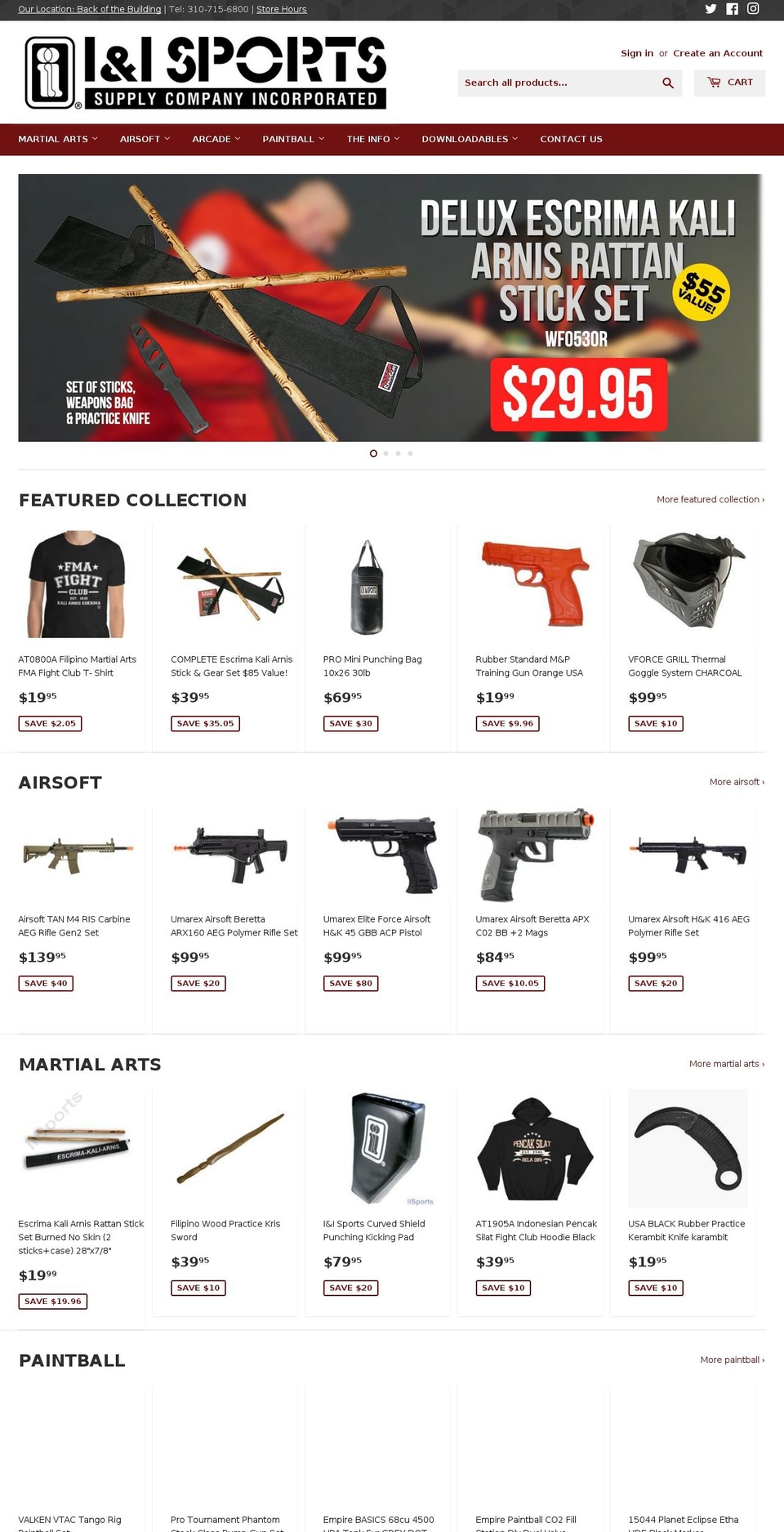 iisports.com shopify website screenshot