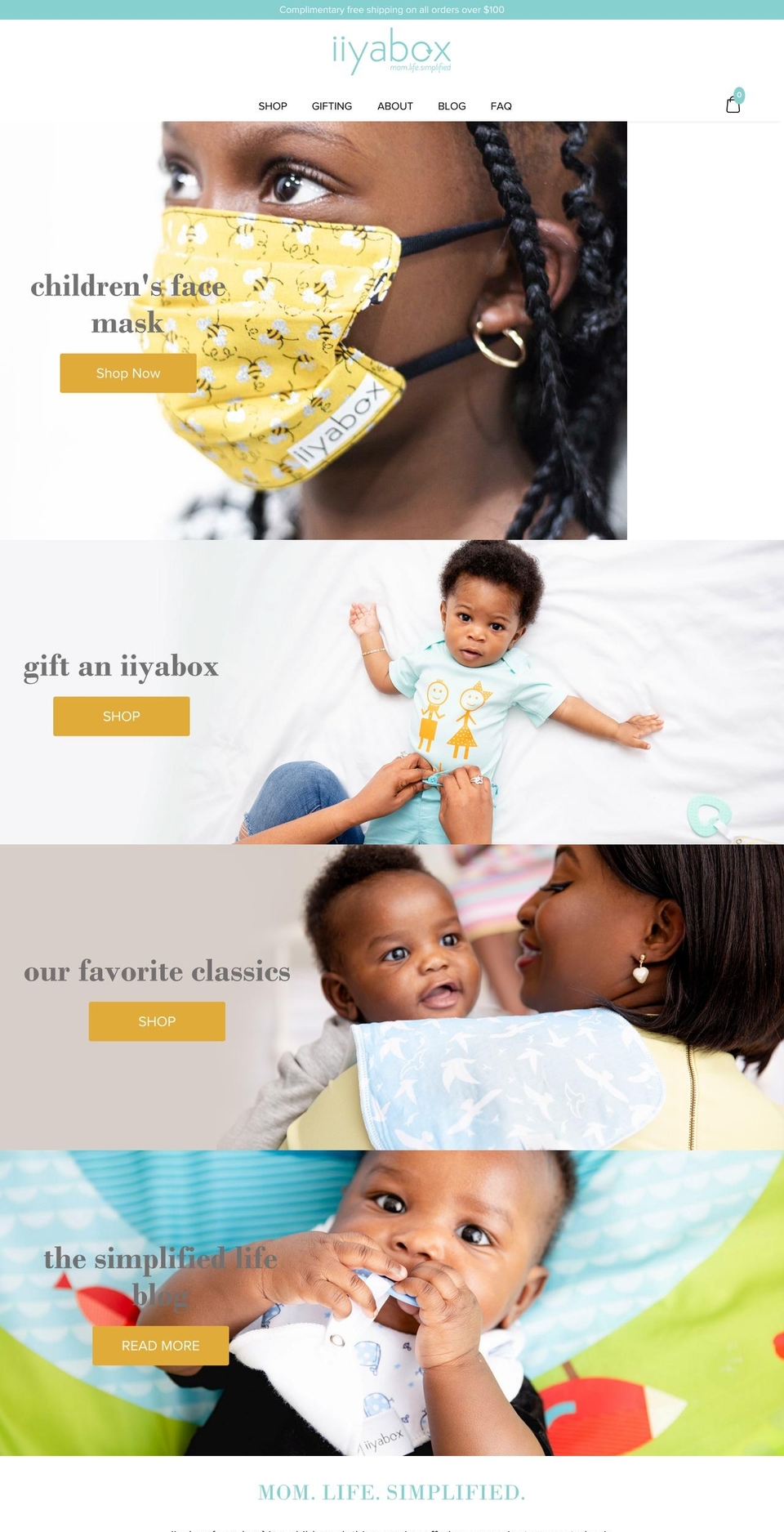 iiyabox.com shopify website screenshot
