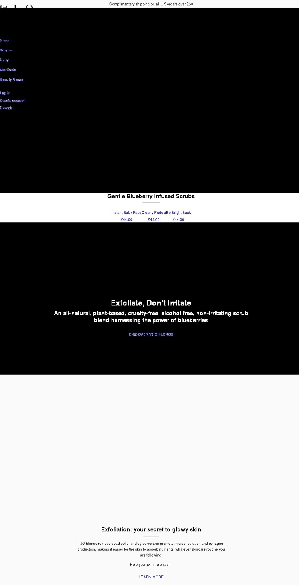 ijoskincare.com shopify website screenshot
