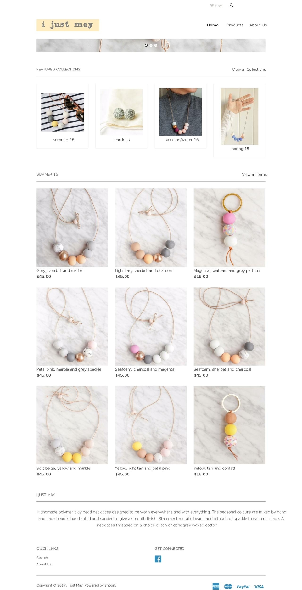 ijustmay.com shopify website screenshot