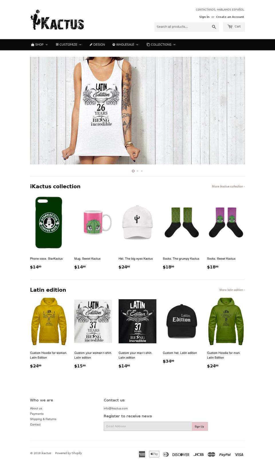 ikactus.com — Shopify storefront screenshot