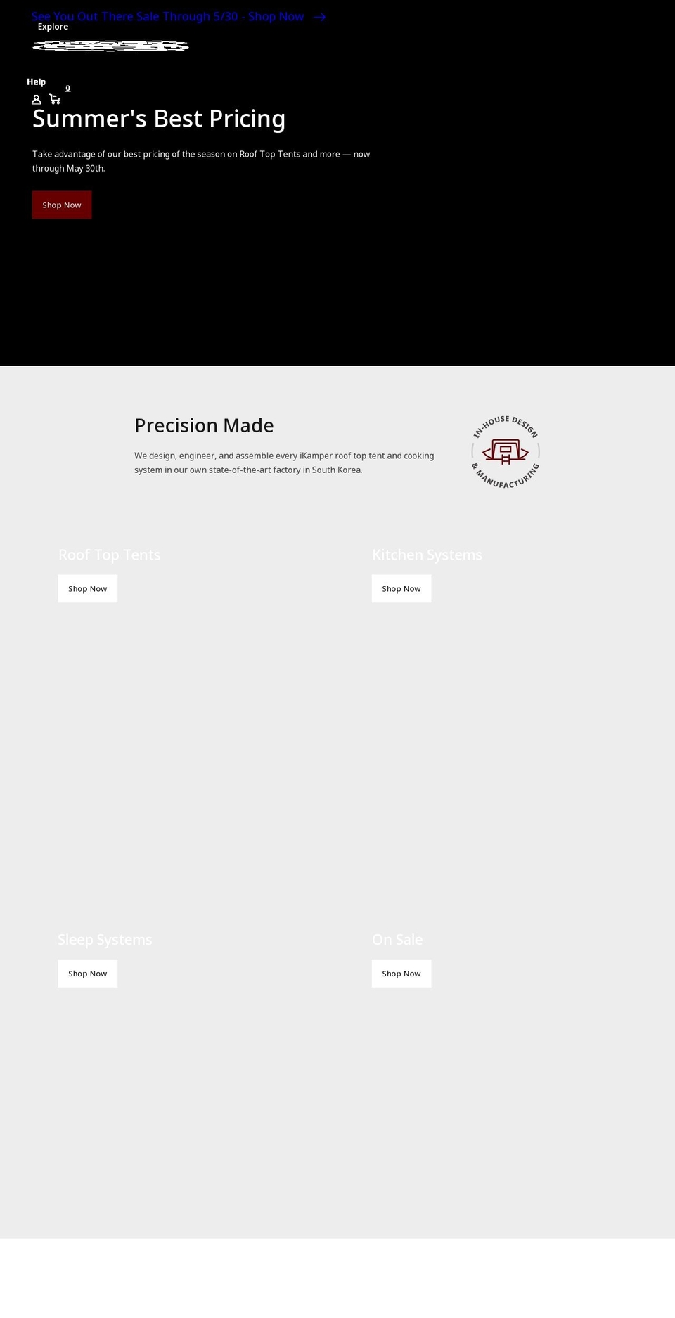 ikamper.com — Shopify storefront screenshot
