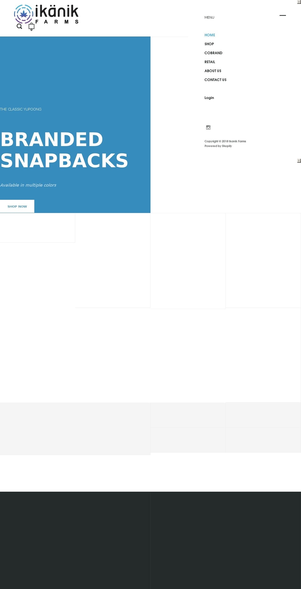 ikanikfarms.com — Shopify storefront screenshot