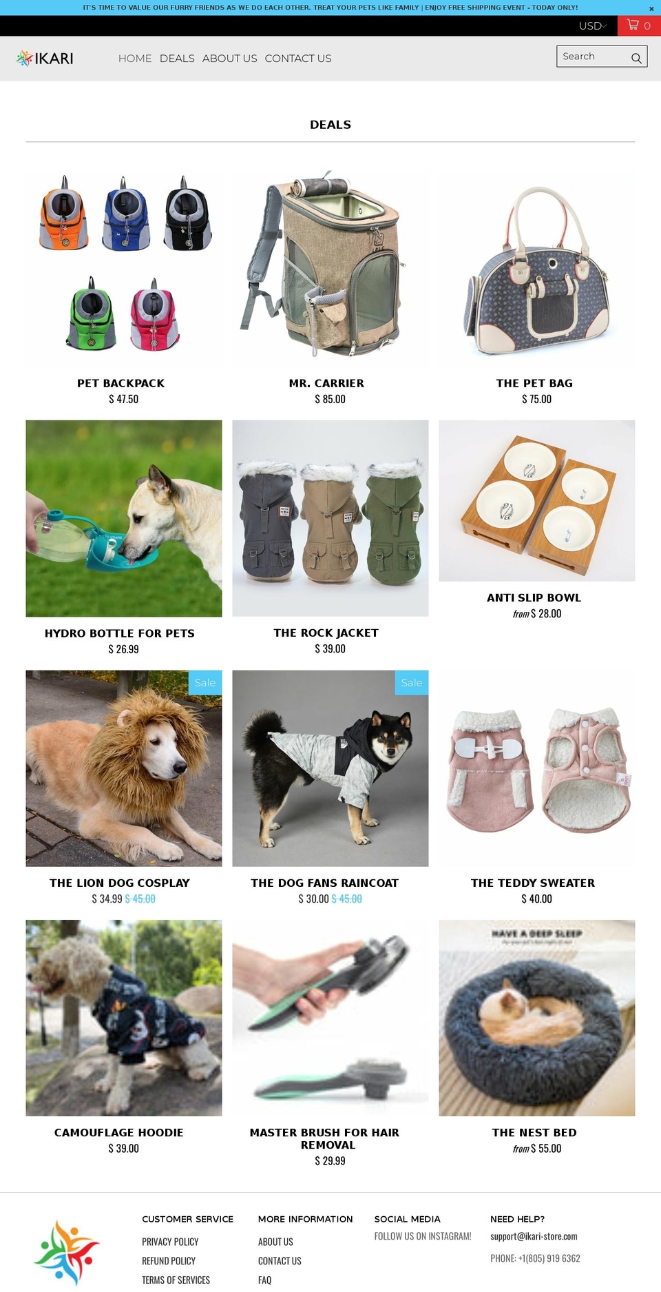 ikari-store.com shopify website screenshot