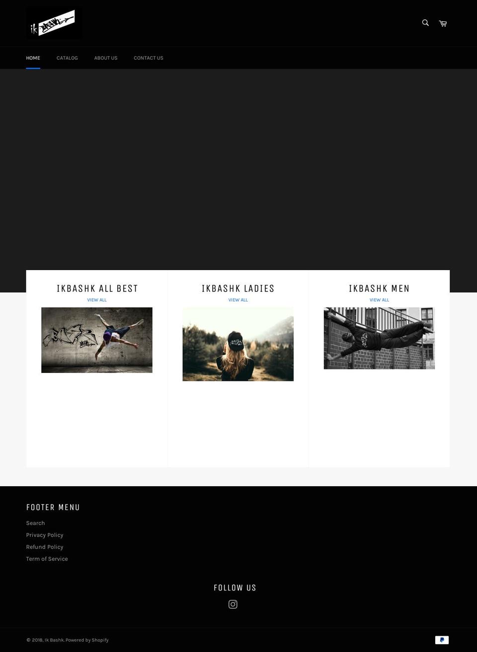 ikbashk.com — Shopify storefront screenshot