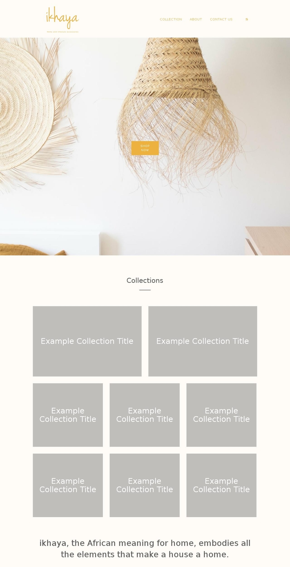 ikhaya.ca shopify website screenshot
