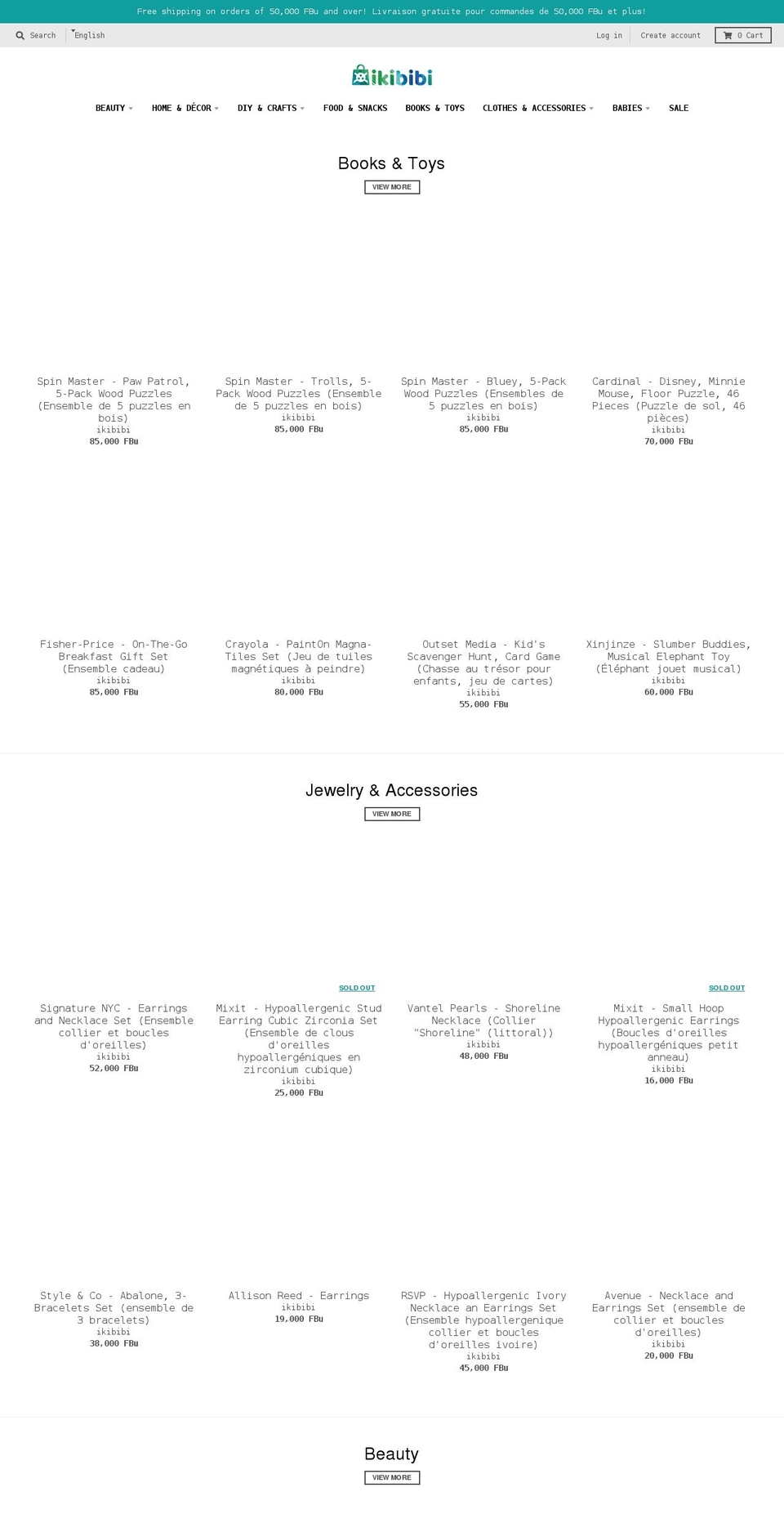 ikibibi.com shopify website screenshot