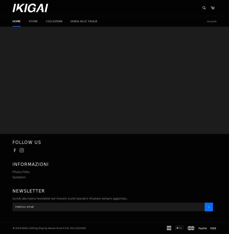 ikigaiclothing.com — Shopify storefront screenshot