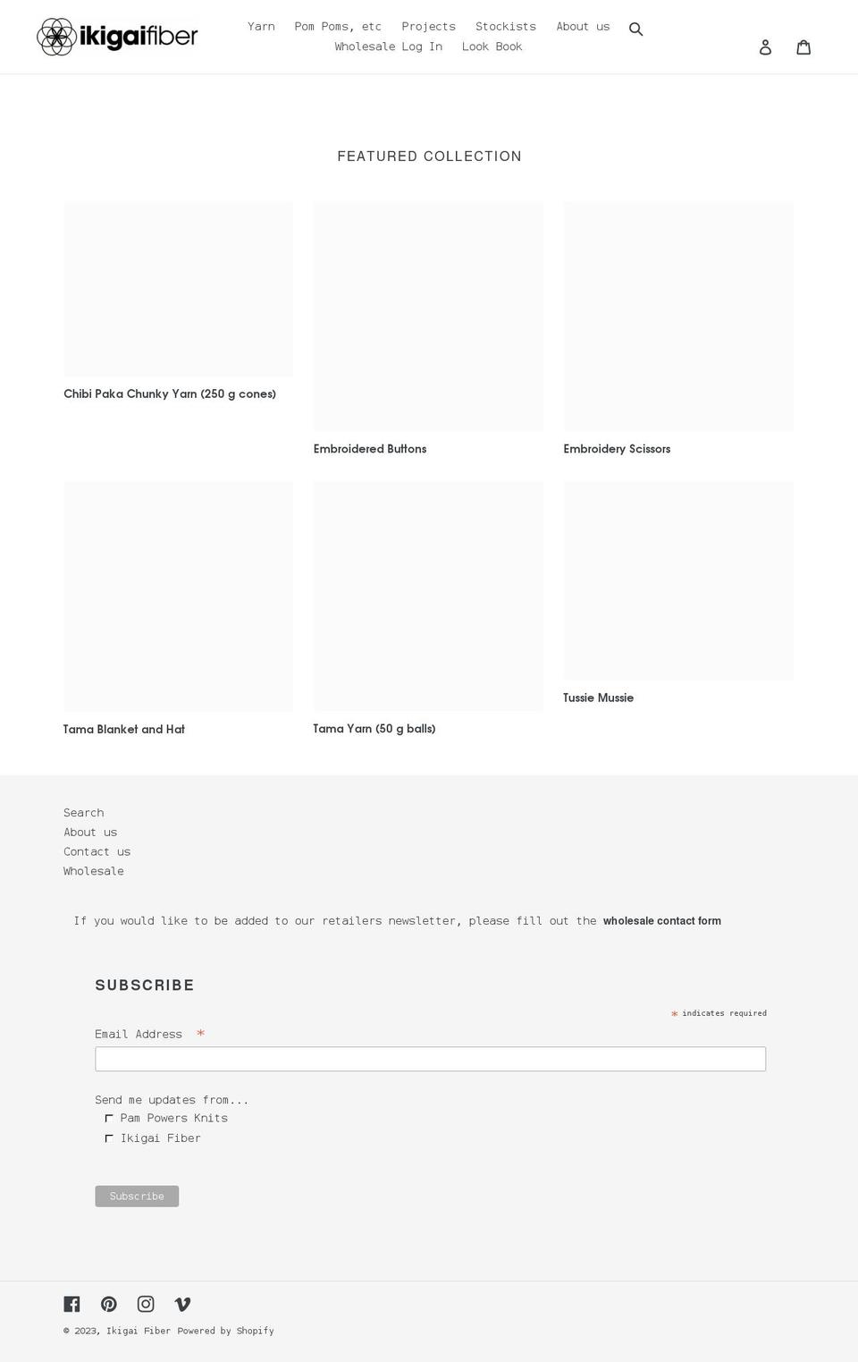 ikigaifiber.com shopify website screenshot