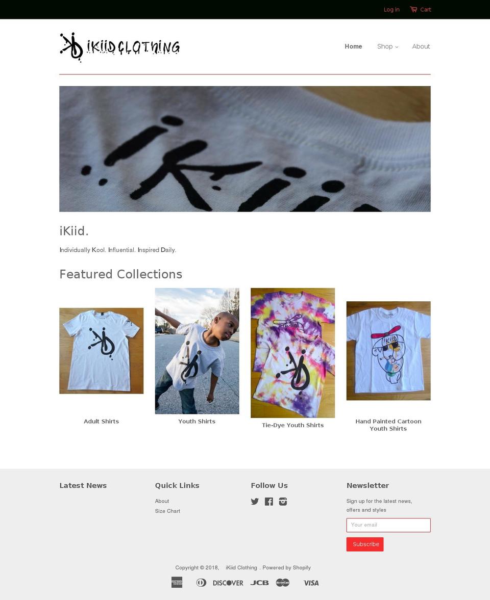 ikiidclothing.com shopify website screenshot