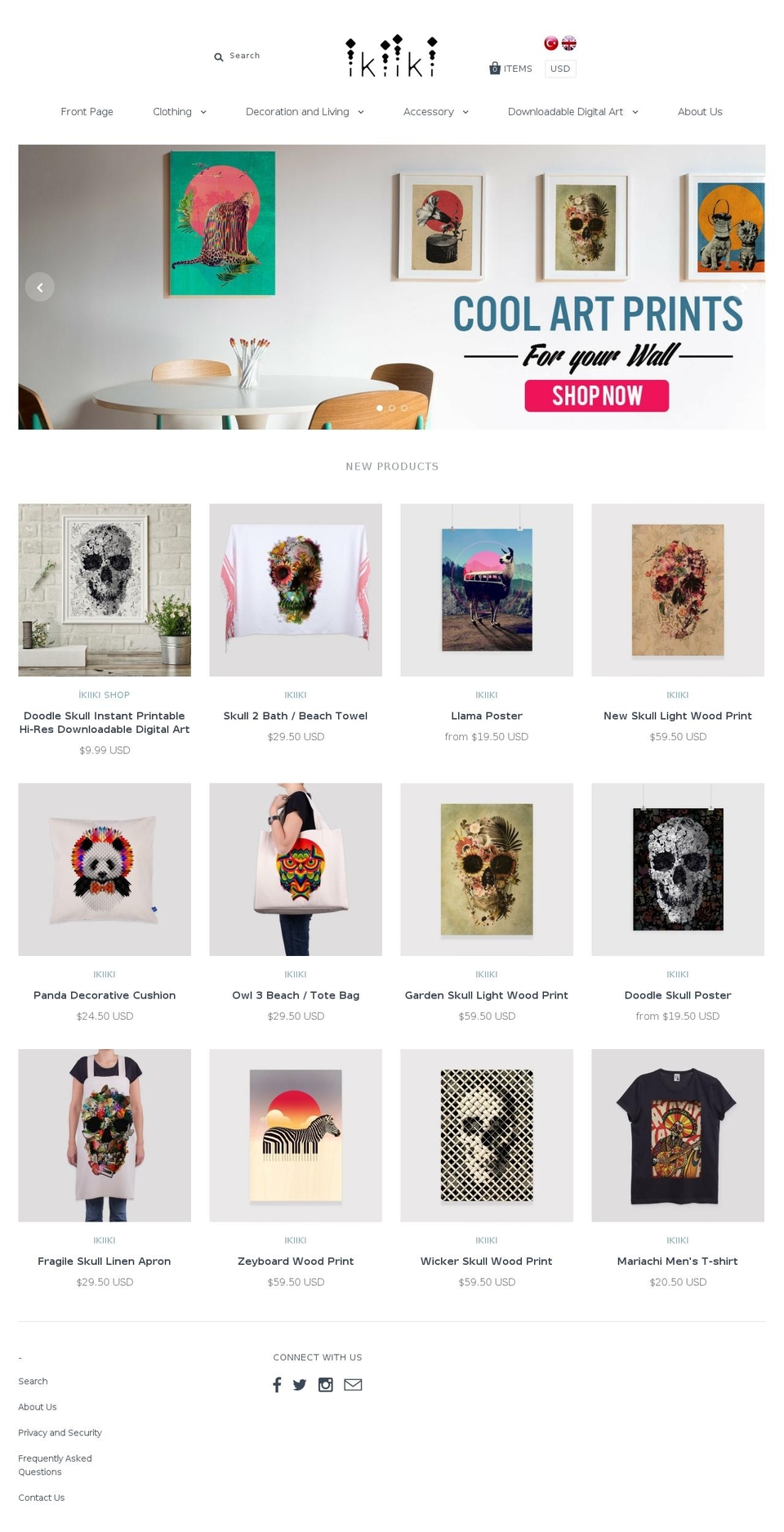 ikiikishop.com shopify website screenshot