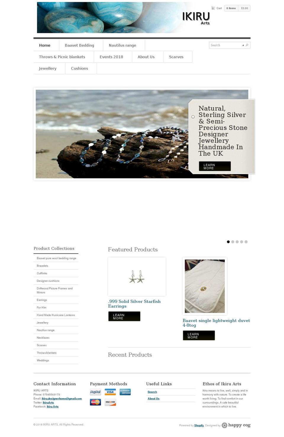 concorde Shopify theme site example ikiru-arts.com