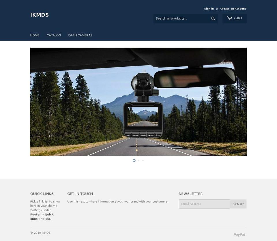 ikmds.com shopify website screenshot
