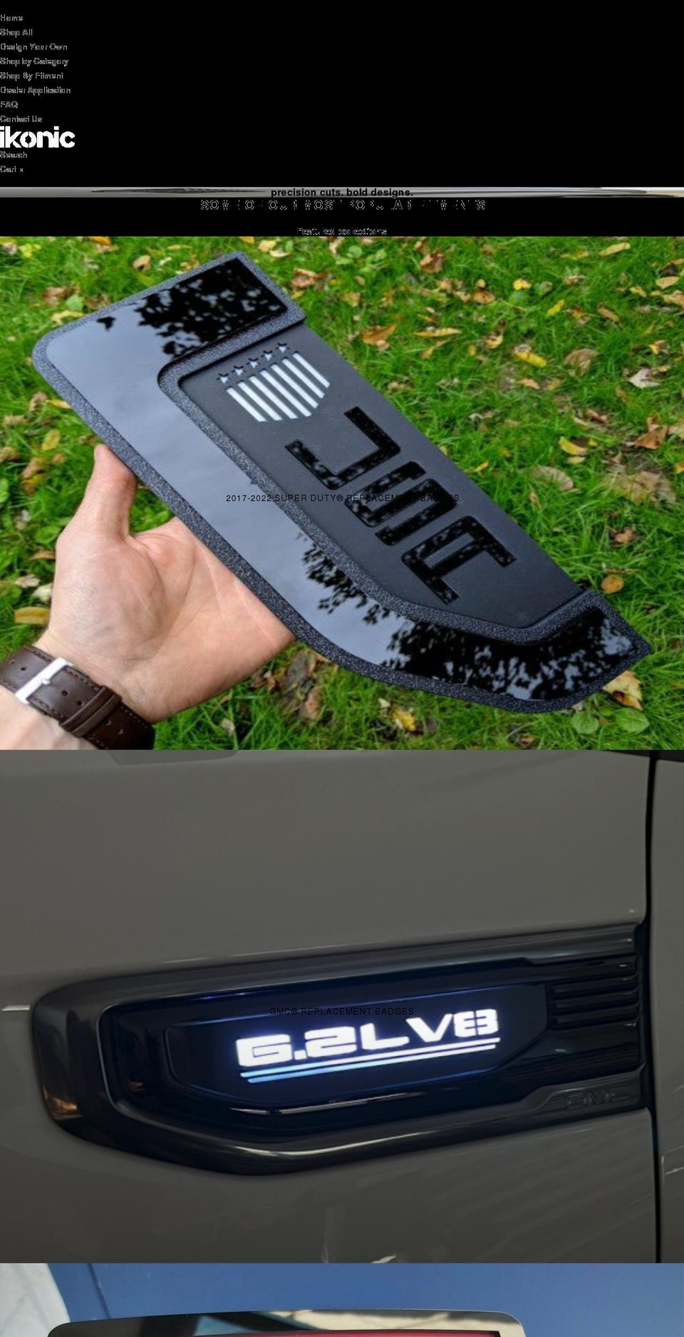 ikonicbadges.com shopify website screenshot