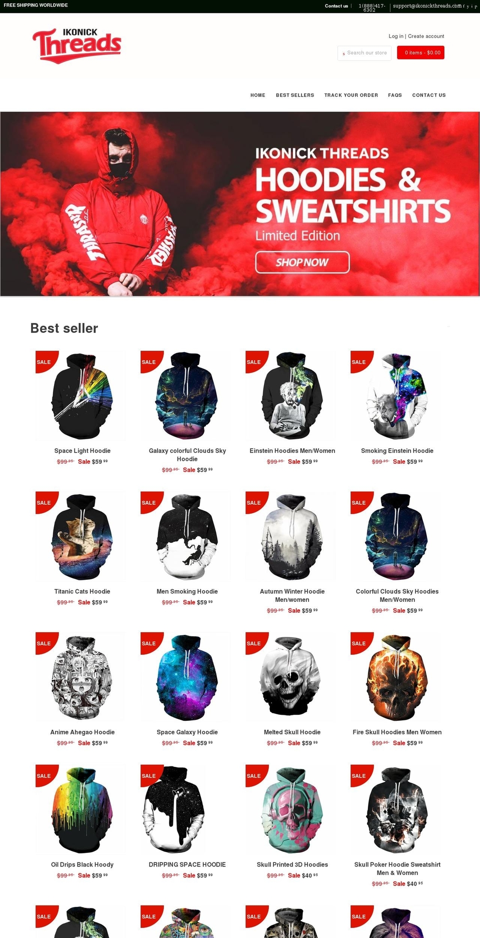 ikonickthreads.com — Shopify storefront screenshot