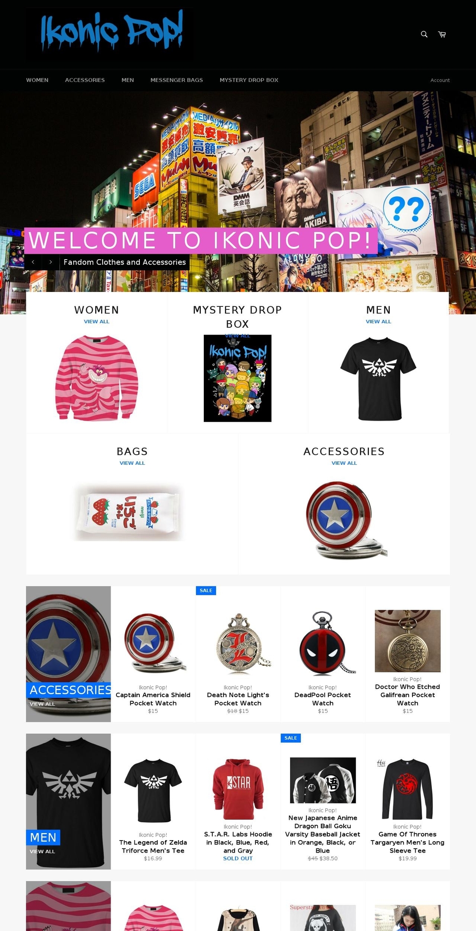 ikonicpop.com shopify website screenshot