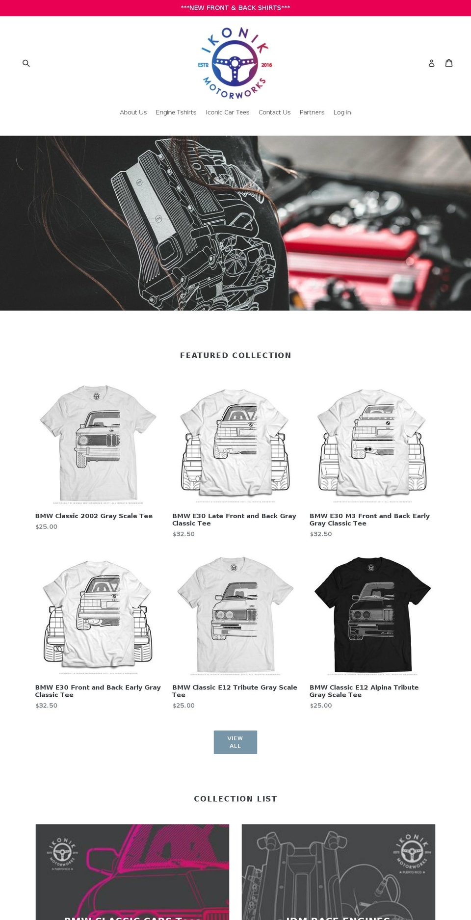 ikonikworks.com — Shopify storefront screenshot
