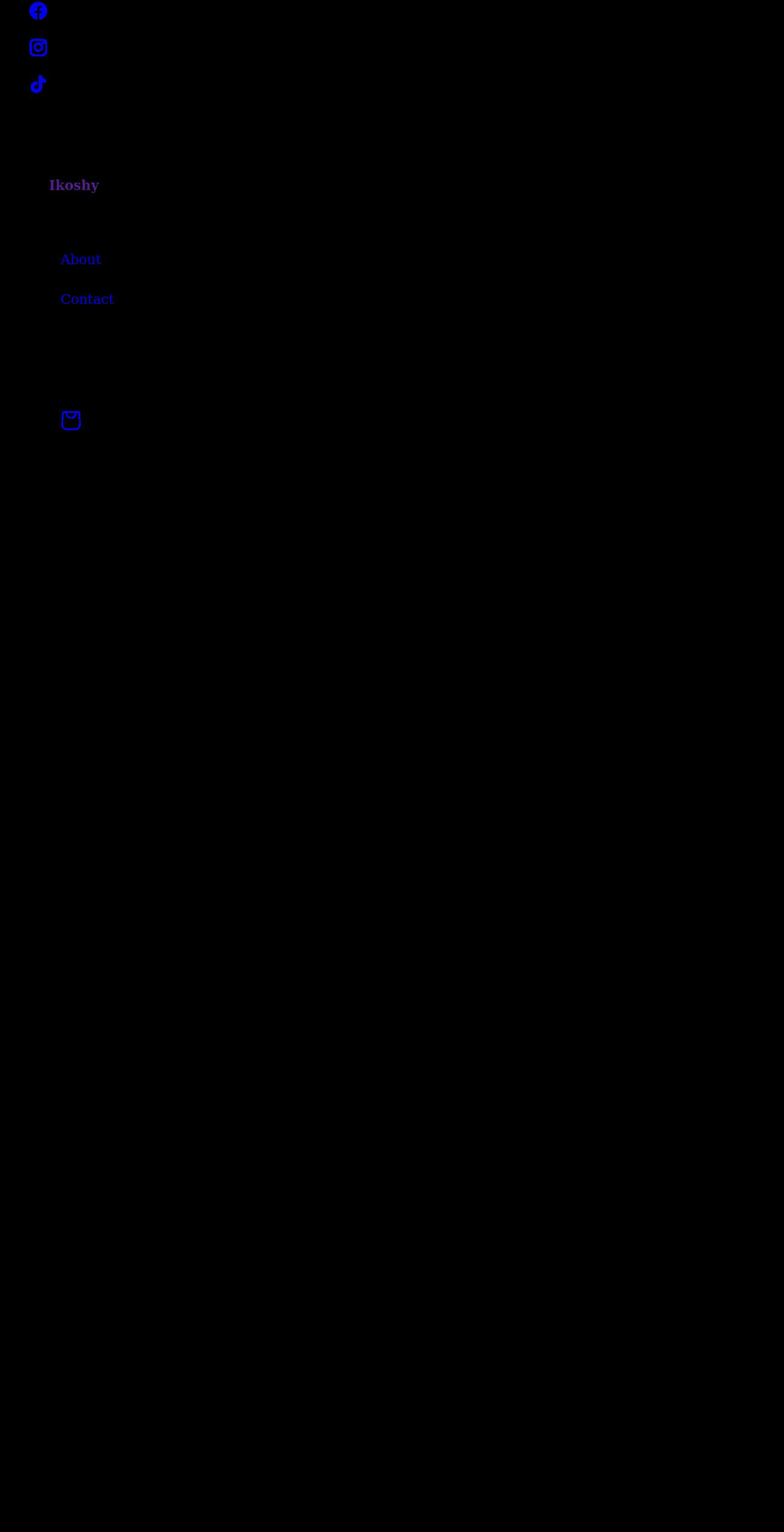 ikoshy.com shopify website screenshot