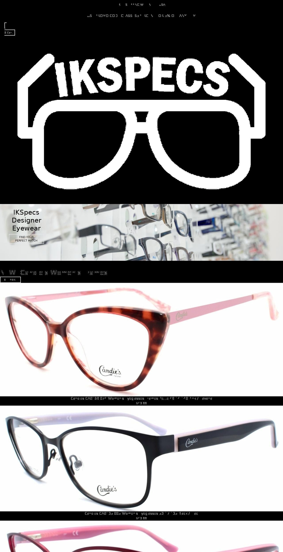 ikspecs.com shopify website screenshot