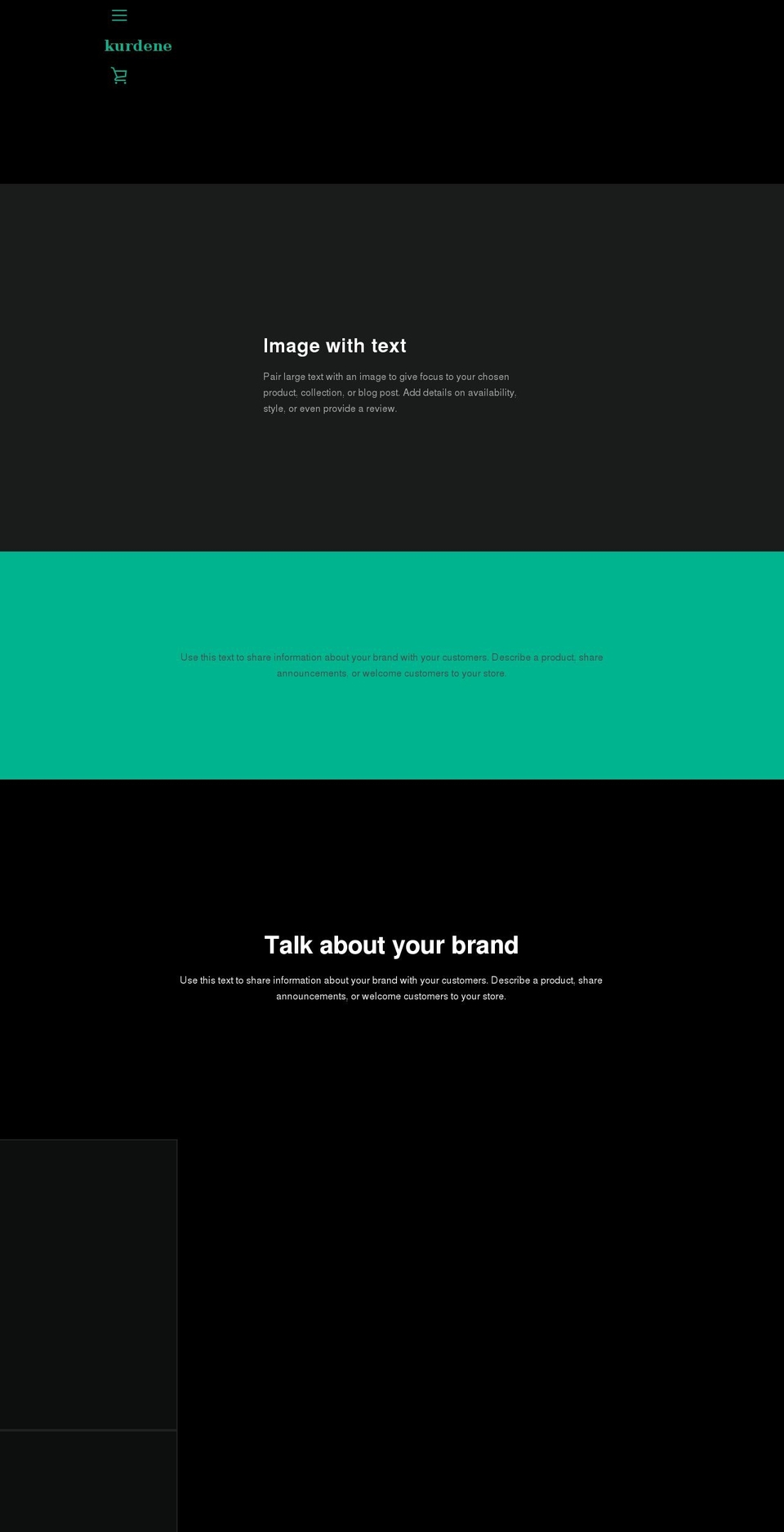 ikurdene.com shopify website screenshot