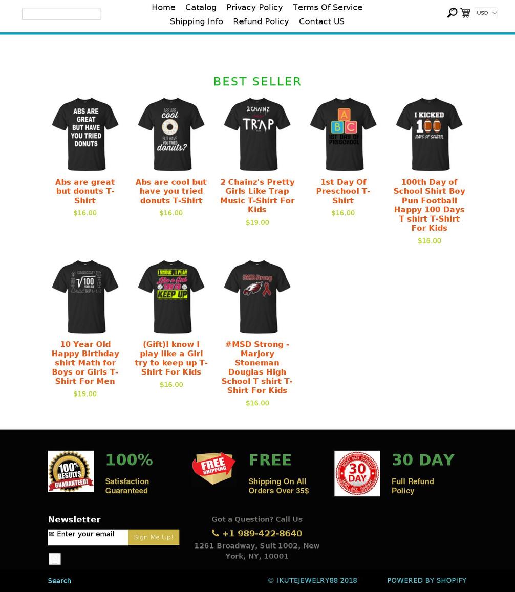 ikutejewelry.com — Shopify storefront screenshot